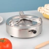 Bếp Cồn Mini Inox Siêu Cao Cấp Tròn Trắng Đen, Bếp Cồn Khô, Giá 86.000₫ 6