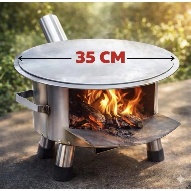Bếp củi thông minh 35x24cm với ống khói - Tiết kiệm năng lượng, Giá chỉ 110.000₫ 3