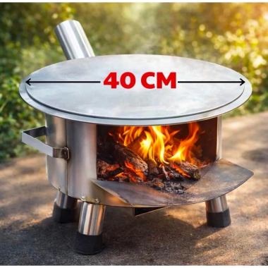 Bếp củi thông minh 35x24cm với ống khói - Tiết kiệm năng lượng, Giá chỉ 110.000₫ 5
