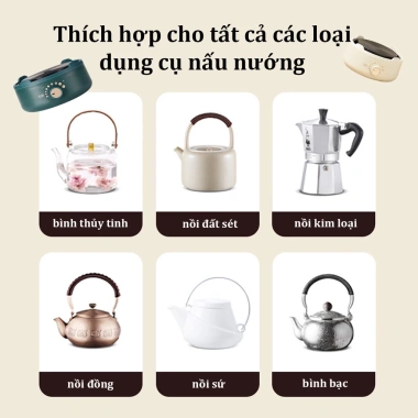 Bếp Điện Mini 500W Đa Năng Không Kén Nồi, Đường Kính 15cm, Pha Trà và Cafe Moka Pot - Giá 194.999 VND 3
