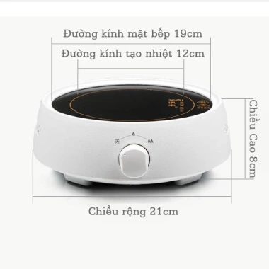 Bếp Điện mini 800W Gốm Ceramic cao cấp – Chống nước, an toàn, giá chỉ 500.000₫