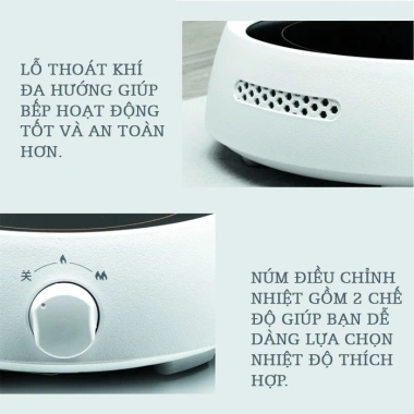 Bếp Điện mini 800W Gốm Ceramic cao cấp – Chống nước, an toàn, giá chỉ 500.000₫