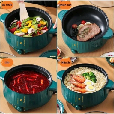 Bếp Điện Xanh Đa Năng – Nồi Lẩu Mini 2 Tầng kèm Xửng Hấp, Giá ưu đãi 184.387₫ 3 Bếp Điện Xanh Đa Năng – Nồi Lẩu Mini 2 Tầng kèm Xửng Hấp, Giá ưu đãi 184.387₫ 3