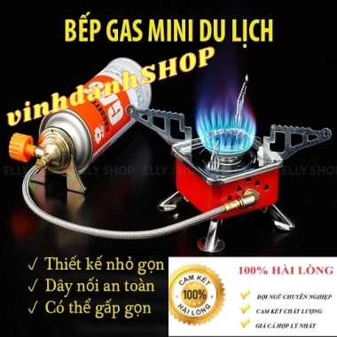 Bếp ga du lịch mini gấp gọn đa năng, tiện lợi cho dã ngoại, chỉ 109.000đ