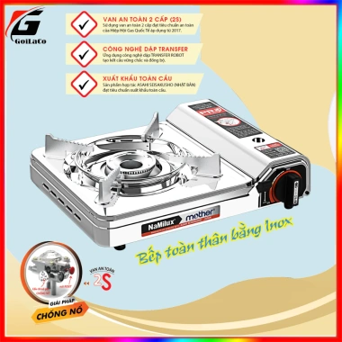 Bếp Ga du lịch Mini NaMilux PL-1.911PF - An toàn, Tiết kiệm gas, Giá chỉ 169.000₫