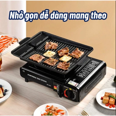 Bếp Ga Mini Du Lịch Chịu Nhiệt Cao, Chống Cháy Nổ, Dã Ngoại - Giá 159.000 VND