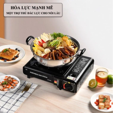 Bếp Ga Mini Du Lịch Chịu Nhiệt Độ Cao - Bếp Gas Chống Cháy Nổ, Lý Tưởng Cho Nấu Ăn Dã Ngoại 3