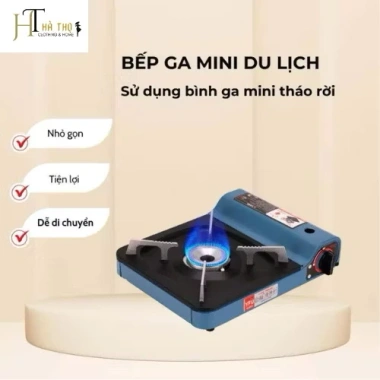 Bếp Ga Mini Inox Chống Nổ, Chịu Nhiệt Cao – Thép Không Gỉ, Du Lịch Ngoài Trời, Giá 155.000₫ 6