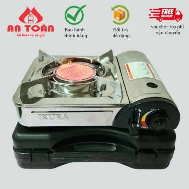 Bếp gas du lịch hồng ngoại inox IKURA VCL 514 – Giá 288.000₫, tặng hộp nhựa