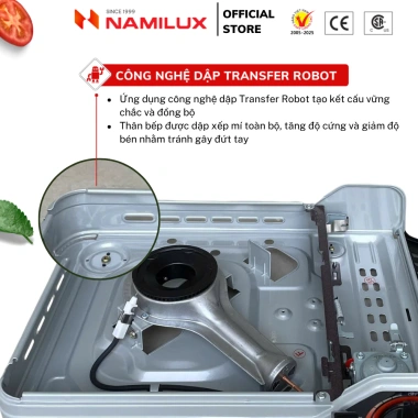 Bếp Gas Du Lịch NaMilux Van An Toàn Inline Cut 2.6 kW - Mini, 2.200 kcal/h, Giá ưu đãi 299.000₫ 3