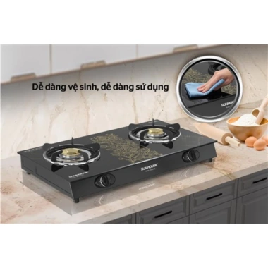 Bếp Gas Dương Kính Sunhouse SHB2.106 - Đánh lửa Magneto, tia lửa nhanh, kiềng độc lập 5 chân vững chắc, 749.000₫