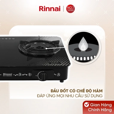 Bếp gas dương Rinnai RV-715Slim - Mặt kính SCHOTT, kiềng men, 3,249,950₫