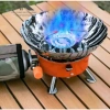 Bếp Gas K Dây Mini Xếp Gọn Du Lịch, Chắn Gió, Gấp Gọn Tiện Dụng, Freeship