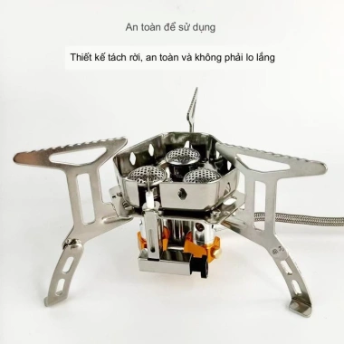 Bếp Gas Mini Ba Chân Gấp Gọn An Toàn Du Lịch Cắm Trại Giá 329.000 VNĐ 2
