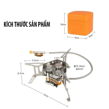 Bếp Gas Mini Ba Chân Gấp Gọn An Toàn Du Lịch Cắm Trại Giá 329.000 VNĐ 7