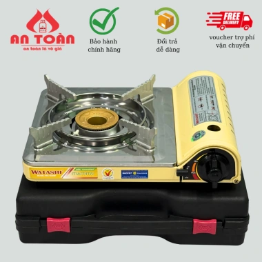Bếp Gas Mini Cao Cấp Watashi WA-3.300F Chính Hãng, Giá 288k, Tặng Hộp Nhựa