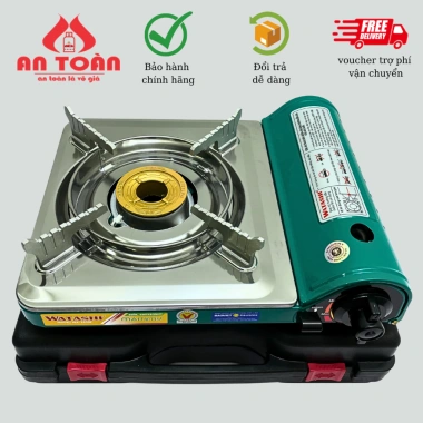 Bếp Gas Mini Cao Cấp Watashi WA-3.300F Chính Hãng, Giá 288k, Tặng Hộp Nhựa