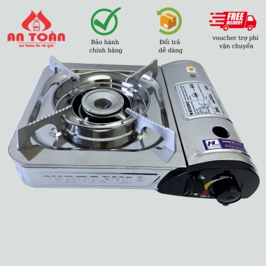 Bếp Gas Mini Du Lịch Inox 304 Cao Cấp Tiện Lợi An Toàn Chống Cháy Nổ Giá 350.000₫