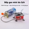 Bếp Gas Mini Du Lịch Xếp Gọn, Đánh Lửa Tự Động, Hợp Kim Chống Gỉ Cao Cấp, Tiện Lợi Freeship