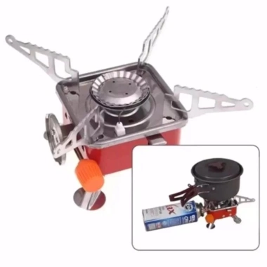 Bếp Gas Mini Du Lịch Xếp Gọn, Đánh Lửa Tự Động, Hợp Kim Chống Gỉ Cao Cấp, Tiện Lợi Freeship 4