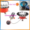 Bếp gas mini gấp gọn du lịch dã ngoại, chống gió, dễ mang, có dây dẫn gas, Tặng vận chuyển