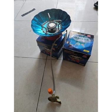 Bếp gas mini gấp gọn du lịch dã ngoại, chống gió, dễ mang, có dây dẫn gas, Tặng vận chuyển 2