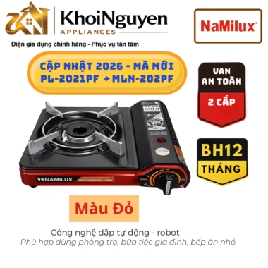 Bếp Gas Mini Namilux 2S chống cháy nổ PL-2.021PF/2.302PF/1.911PF - Giá chỉ 279.000, bảo hành 12 tháng