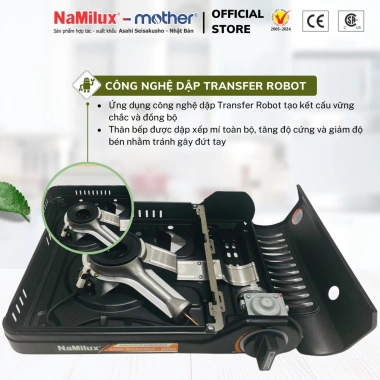 Bếp Gas Mini PRO NaMilux NH-P3.033PS 3.1kW - Van Ngắt An Toàn 3 Cấp, Chống Nổ, Giá Ưu Đãi 459.000₫ 6