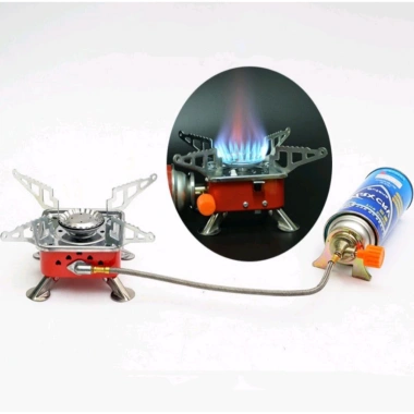 Bếp gas mini xếp gọn hợp kim nhôm - Đánh lửa tự động, dây nối bình, van khóa ga - 99.000₫ 4