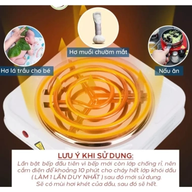 Bếp hơ lá trầu mini điện an toàn cho mẹ và bé - Siêu tiện lợi, giá chỉ 179.000₫ 3