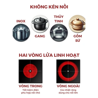 Bếp Hồng Ngoại Beemi 3.500W Không Kén Nồi Kính Cường Lực Cảm Ứng – 405.000 VNĐ 7