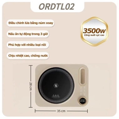 Bếp Hồng Ngoại ONR 3.500W - Điều Chỉnh Nhiệt, Tản Nhiệt Nhanh, Tiết Kiệm Điện