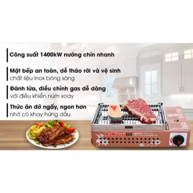 Bếp nướng gas mini hồng ngoại Namilux NA-24N - Ngoài trời, giá ưu đãi 549.000₫