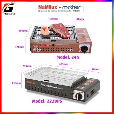 Bếp nướng gas mini hồng ngoại Namilux NA-24N - Ngoài trời, giá ưu đãi 549.000₫ 9 Bếp nướng gas mini hồng ngoại Namilux NA-24N - Ngoài trời, giá ưu đãi 549.000₫ 9