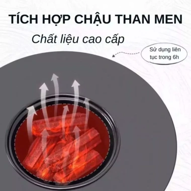 Bếp nướng than hoa 2in1 đa năng HH551 – Gấp gọn, tiện lợi, phù hợp dã ngoại 3