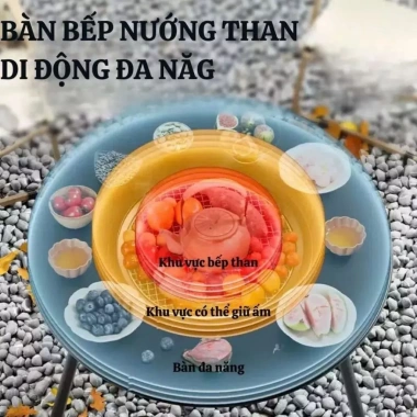 Bếp nướng than hoa 2in1 đa năng HH551 – Gấp gọn, tiện lợi, phù hợp dã ngoại 4