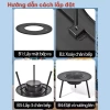 Bếp nướng than hoa 2in1 đa năng HH551 – Gấp gọn, tiện lợi, phù hợp dã ngoại 7