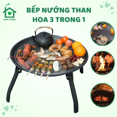 Bếp nướng than hoa 3 trong 1 gấp gọn – Dã ngoại, nội nhà, giá chỉ 462.400₫ 4