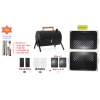 Bếp nướng than hoa BBQ 2 mặt gập gọn, di động du lịch, phượt, dùng tại nhà 10