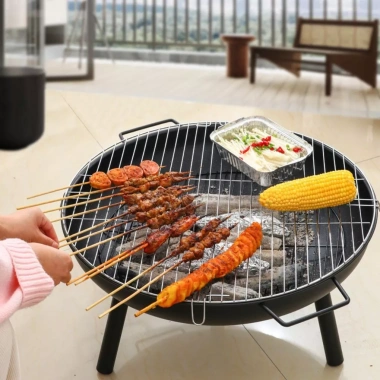 Bếp nướng than hoa BBQ ngoài trời - Picnic tiện lợi, lò nướng thịt chắc chắn, giá 679.000đ 6