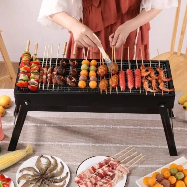 Bếp Nướng Than Hoa Dài Di Động Tiện Lợi Cho Du Lịch Cắm Trại Dã Ngoại Giá Ưu Đãi 117.774 VND