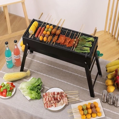 Bếp Nướng Than Hoa Dài Di Động Tiện Lợi Cho Du Lịch Cắm Trại Dã Ngoại Giá Ưu Đãi 117.774 VND