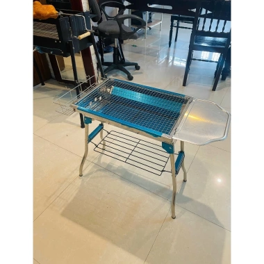 Bếp nướng than hoa inox không gỉ sét QuinBBQ H1P - Gấp gọn, tiện lợi, giá ưu đãi 890.000₫ 4