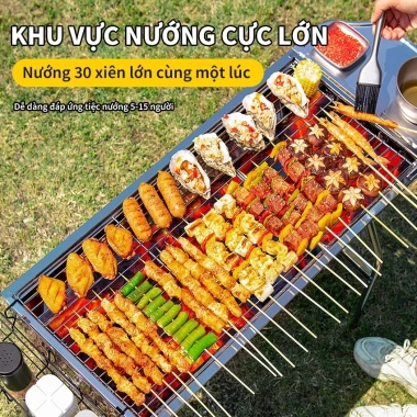 Bếp nướng THAN HOA KEEP – BBQ ngoài trời gấp gọn, lý tưởng du lịch dã ngoại, chỉ 639.000₫