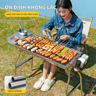 Bếp nướng THAN HOA KEEP – BBQ ngoài trời gấp gọn, lý tưởng du lịch dã ngoại, chỉ 639.000₫ 3 Bếp nướng THAN HOA KEEP – BBQ ngoài trời gấp gọn, lý tưởng du lịch dã ngoại, chỉ 639.000₫ 3
