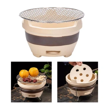 Bếp Than Nhỏ LOVIVER Cắm Trại Nướng BBQ Di Động Nhật Bản – Dã Ngoại, Đường Dài, Sân 6