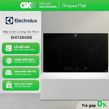 Bếp Từ Đôi 2 Vùng Nấu 70cm Electrolux EHI7.280BB EHI7.260BB Giảm 10% Giá 7.029.000₫ 2