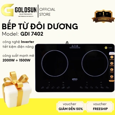 Bếp Từ Đôi Goldsun GDI7.402 Inverter - Tiết Kiệm Điện, An Toàn, Chính Hãng, Giá 2,405,000₫ 9