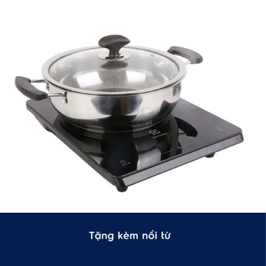 Bếp từ đơn Electrolux 2.000W ETD29MKC - bề mặt kính dễ vệ sinh, nấu an toàn, tặng nồi, giảm giá 21% 6