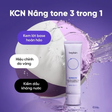 Beplain Sunmuse 50ml - Kem Chống Nắng Nâng Tone, Hiệu Chỉnh Da, Giá 309.000 VND 2